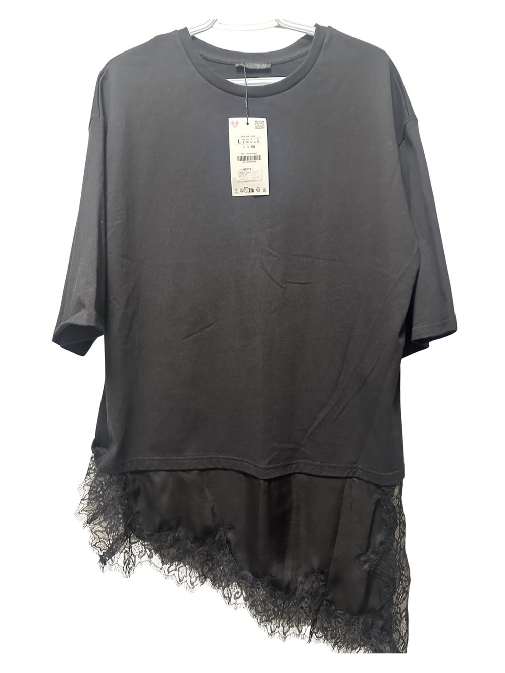 ZARA Combination Lace T-Shirt